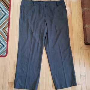 Sandro Woman Dress Pants 20 20W Brown Straight Leg FLAW Lightweight Career